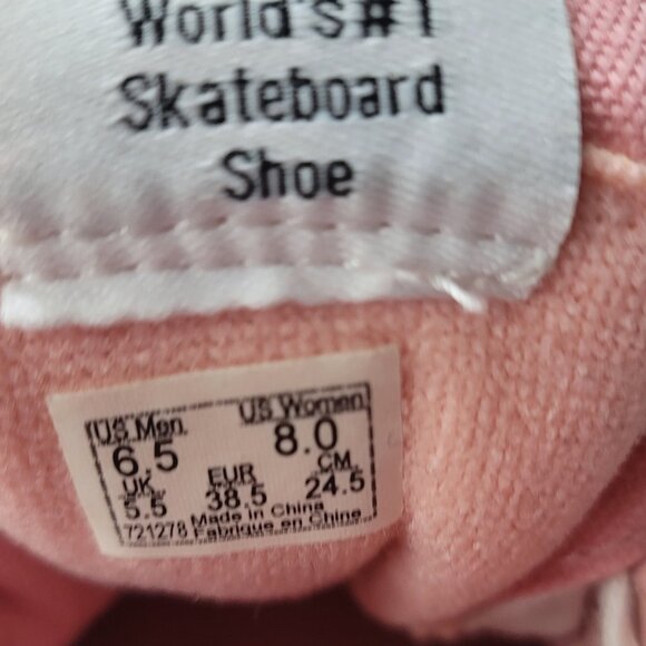 Vans Pink Sk8 Hi Slim Suede High-Top Sneakers - Picture 4 of 5